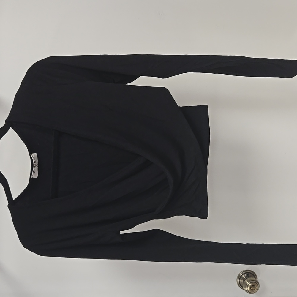 Cropped Surplice Top